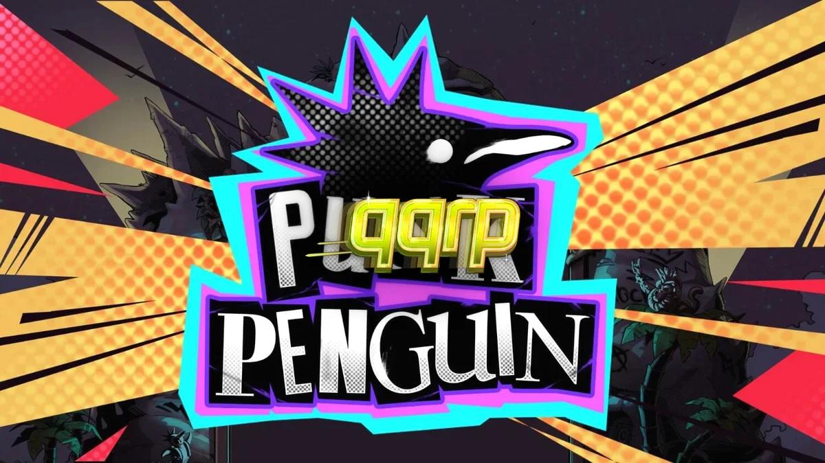Tampilan visual slot Punk Penguin dengan tema konser punk rock dan karakter penguin pemberontak.
